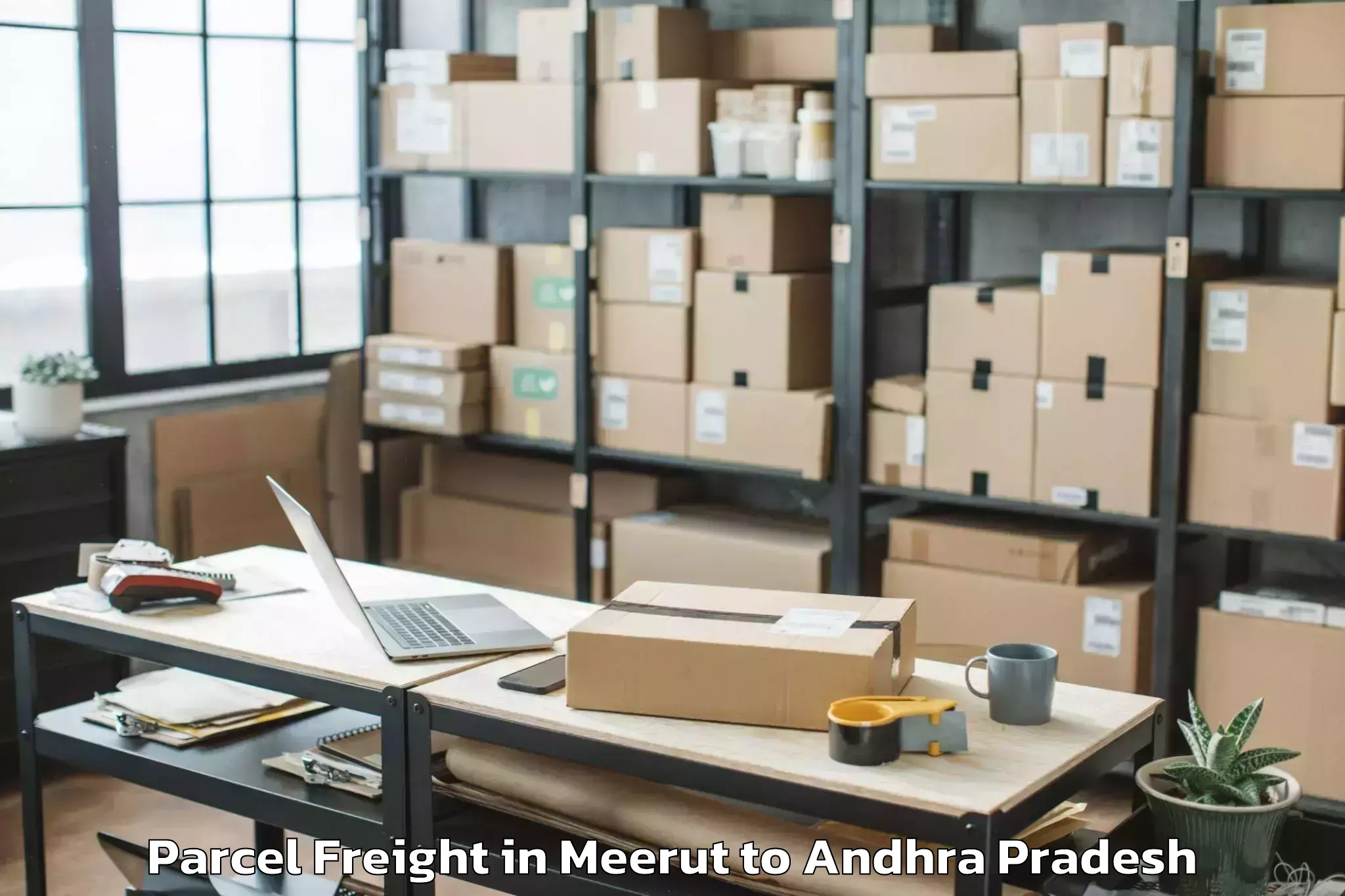 Book Meerut to Tada Parcel Freight